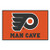 FANMATS 14470 NHL Philadelphia Flyers Nylon Universal Man Cave Starter Rug,Team Color,19"x30"