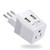Italy, Chile, Uruguay Travel Adapter Plug by Ceptics With Dual USB - USA Input - Type L - Ultra Compact - Perfect for Cell Phones, Laptop, Camera Char