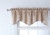 Stylemaster Home Products Renaissance Home Fashion Boxwood Lined Scalloped Valance with Cording, 52 by 17-Inch, Sand