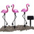 WILSEA LED Solar Garden Light Simulated Flamingo Lawn Lamp Waterproof Led Lights Outdoor for Garden Decor Lighting 3 PCS/Set