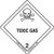 Labelmaster HMSL250 Toxic Gas Worded Label, PVC-Free Film, Hazmat, 4" x 4" (Pack of 500)