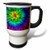 3dRose Tie Dye 4 Starburst Tie Dye Design Displays a Spectrum of Different Colors Travel Mug, 14-Ounce, Stainless Steel