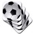 3dRose cst_6254_3 Soccer Ball-Ceramic Tile Coasters, Set of 4