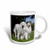 3dRose Two Pyrenees dogs in California Mug, 15 oz, Ceramic