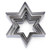 Antallcky Star Cookie Cutter Set-5 pcs Stainless Steel Six-pointed Biscuit Molds Fondant Cake Cookie Cutter Set Pastry Mold