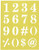 Darice 30018432 8.5X11 Stencil Numbers