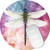 Timing&weng Dragonfly Round mosue pad Non-Slip Mouse pad Gaming Mouse pad