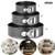 Springform Pan Set, 3Pcs Non-Stick Leakproof Round Cake Pans with Removable Bottom Pan for multi-layer wedding cake baking tray,cake pan,Cheesecake ba