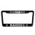 ClustersNN Bhartia Oakland Raiders Black Chrome License Plate Frame Stainless Metal Tag Holder 12" X 6"