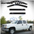 D&O MOTOR 4pcs Front+Rear Smoke Sun/Rain Guard Window Visors for Chevy/GMC/Cadillac 00-06 Suburban Yukon XL 02-06 Avalanche Escalade ESV/EXT 99-06 Sil