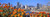 Posterazzi PPI128097S Blooming flowers with city skyline in the background Montreal Quebec Canada 2010 Poster Print, 18 x 6