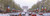 Posterazzi Traffic on a road Arc De Triomphe Champs Elysees Paris France Poster Print, (18 x 6)