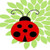 Posterazzi Ladybug III Poster Print by Tamara Robinson, (11 x 14)