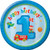 8-Count Round Paper Dessert Plates, Fun at One Happy First Birthday Boy