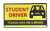 Mandala Crafts Removable Magnetic Student Driver Magnet Sticker Car Bumper Caution Signs (One Magnet)