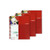 1 Subject 8.5x11 Graph Ruled Sprial Bound Notebook RUBY Red 3-PACK
