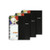 3 Subject 8.5x11 College Ruled Spiral Bound Notebook MIDNIGHT Black 3-PACK