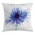 Ambesonne Watercolor Flower Throw Pillow Cushion Cover, Single Large Petite Cornflower Plain Background Mother Earth Paint, Decorative Square Accent P