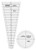 Linograph Circle Segment Quilting Ruler 18 Degree Wedge Quilt Ruler Set