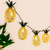 GIGALUMI Pineapple String Lights, 10ft 10 LED Fairy String Lights Battery Operated for Christmas Home Wedding Party Bedroom Birthday Decoration (Warm