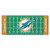 FANMATS NFL Miami Dolphins Nylon Face Football Field Runner,Team Color,30"x72"