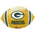 Anagram NFL Green Bay Packers Football Team Colors Foil Balloon, 17"