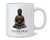 Poster Foundry Let That Shit Go Buddha Funny Quotation Ceramic Coffee Mug Tea Cup Fun Novelty Gift 12 oz