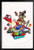 Pyramid America Super Mario Odyssey Map Video Game Gaming Black Wood Framed Art Poster 14x20
