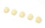 5 PCS Mini Beige Foam Cover Windscreen for Headset Lapel Microphones