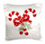 3dRose pc_35816_1 Crossed Peppermint Candy Canes-Pillow Case, 16 by 16"