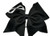 AZBOWS Cheer bows Black Holographic with White Nfinity Infinity Hair Bow