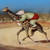 Buyenlarge 0-587-21321-3-P1218 Bear Back Giraffe Racing Paper Poster, 12" x 18"