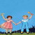 Buyenlarge 0-587-27917-6-G812 Little Boy Blue and Bo Peep Fine Art Giclee Print, 8" x 12"