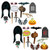 Beistle 00392 Elvira Photo Fun Signs 24 Piece, 7"-16" Multicolored