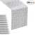 Silver Sequin Table Runner 10 Pack 12x72 Inch Sparkly Sequin Runner Event Party Bridal Wedding Glitter Table Runner