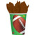 Championship Football 9oz Paper Cups 8ct
