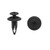 uxcell 100pcs 6.3mm Plastic Black Car Rivets Fastener Fender Bumper Push Pin Clips