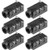uxcell 6Pcs PCB Mount 3.5mm 4 Pin Socket Headphone Stereo Jack Audio Video Connector Black PJ320D