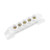 uxcell 5 Positions Copper Screw Terminal Block Barrier Strip Connector Single Row Bridge Shape for Electrical Distribution
