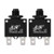 uxcell 2Pcs Thermal Overload Protector AC 125/250V 10A Push Button Reset Circuit Breaker