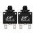 uxcell 2Pcs Thermal Overload Protector AC 125/250V 12A Push Button Reset Circuit Breaker
