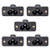 uxcell C6 Panel Mount Plug Adapter AC 250V 2.5A/5A 3Pins IEC Inlet Module Plug Power Connector Socket Straight 5pcs