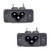 uxcell C6 Panel Mount Plug Adapter AC 250V 2.5A/5A 3 Pins IEC Inlet Module Plug Power Connector Socket Right Angle 2pcs
