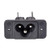 uxcell C6 Panel Mount Plug Adapter AC 250V 2.5A/5A 3 Pins IEC Inlet Module Plug Power Connector Socket Right Angle 10pcs