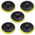 uxcell 4" Hook and Loop Backing Pad Sanding Polishing Backer Plate with M10 Thread for Random Orbit Sander Polisher Buffer 5 Pcs