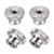 uxcell Knurled Thumb Nuts - M5 Round Knobs with 304 Stainless Steel - 4 Pcs