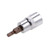 uxcell 3/8" Drive x 4mm Hex Bit Socket, Standard Metric, S2 & Cr-V Steel