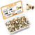 VIGRUE 100PCs 1/4"-20 SCarbon Steel Flat Head Rivet Nuts Nutsert Rivnut Threaded Insert Nut 1/4-20UNC