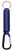 Rothco Thin Blue Line Paracord Keychain With Carabiner