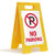 SmartSign No Parking Folding Floor Sign | 25" x 12" Plastic